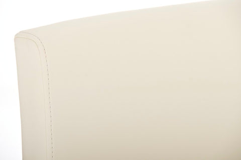 TPFLiving Set of 2 bar stools Paragon frame stainless steel faux leather