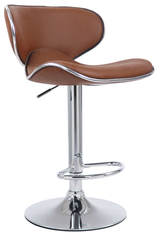 TPFLiving Barhocker Las Palmas Gestell Metall in Chromoptik Kunstleder