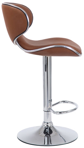TPFLiving Barhocker Las Palmas Gestell Metall in Chromoptik Kunstleder