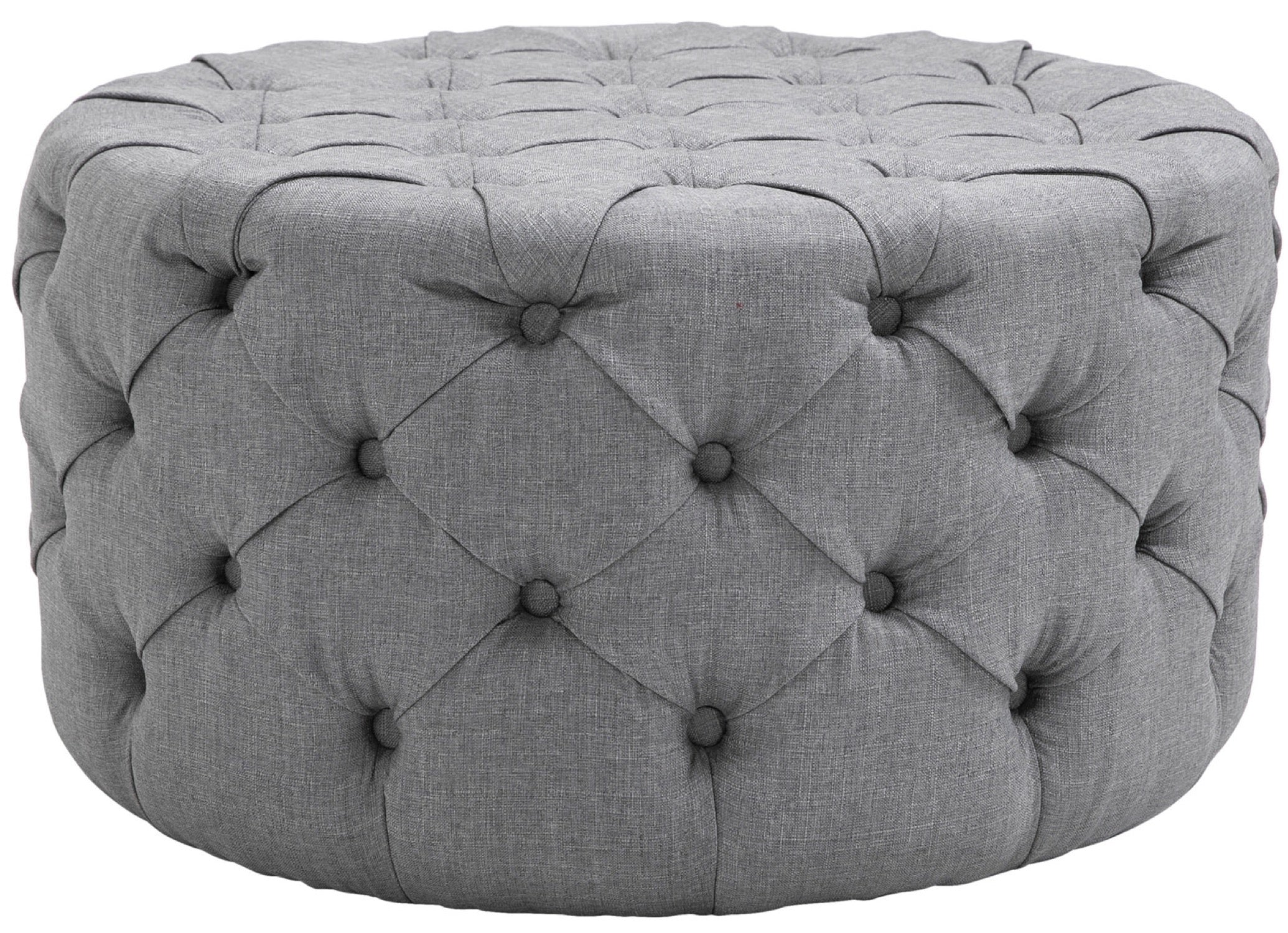 TPFLiving Sitzhocker Darcy Stoff XL