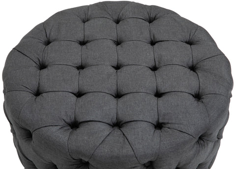 TPFLiving Sitzhocker Darcy Stoff XL