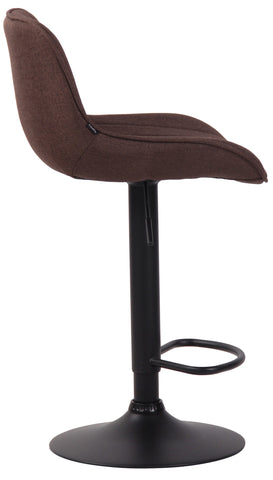 TPFLiving bar stool Lento frame black fabric