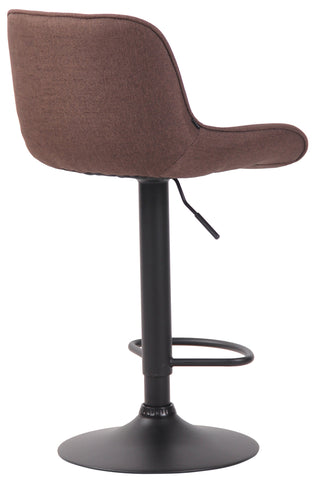 TPFLiving bar stool Lento frame black fabric