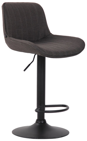 TPFLiving bar stool Lento frame black fabric