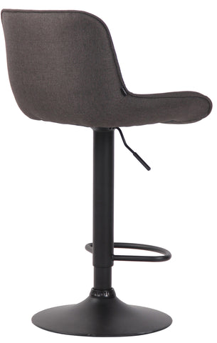 TPFLiving bar stool Lento frame black fabric