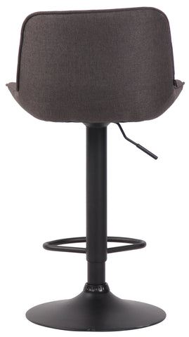 TPFLiving bar stool Lento frame black fabric