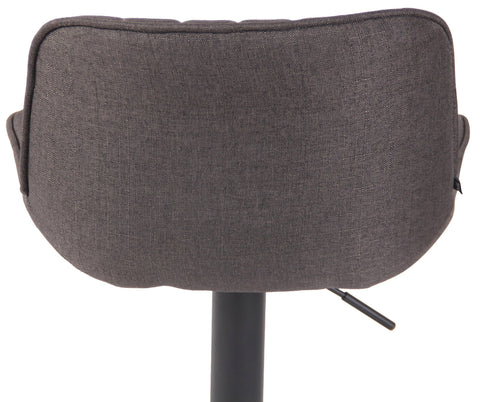 TPFLiving bar stool Lento frame black fabric