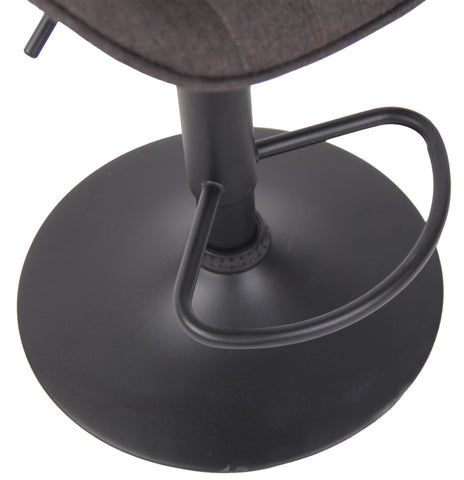 TPFLiving bar stool Lento frame black fabric