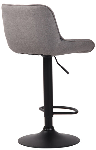 TPFLiving bar stool Lento frame black fabric