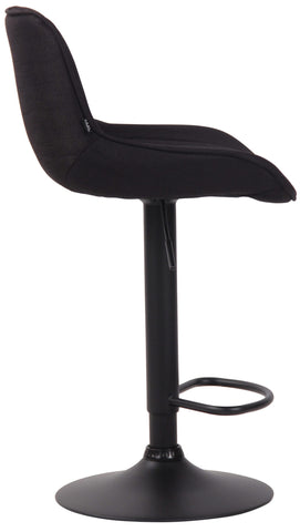 TPFLiving bar stool Lento frame black fabric