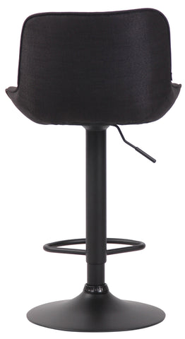 TPFLiving bar stool Lento frame black fabric