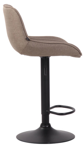 TPFLiving bar stool Lento frame black fabric