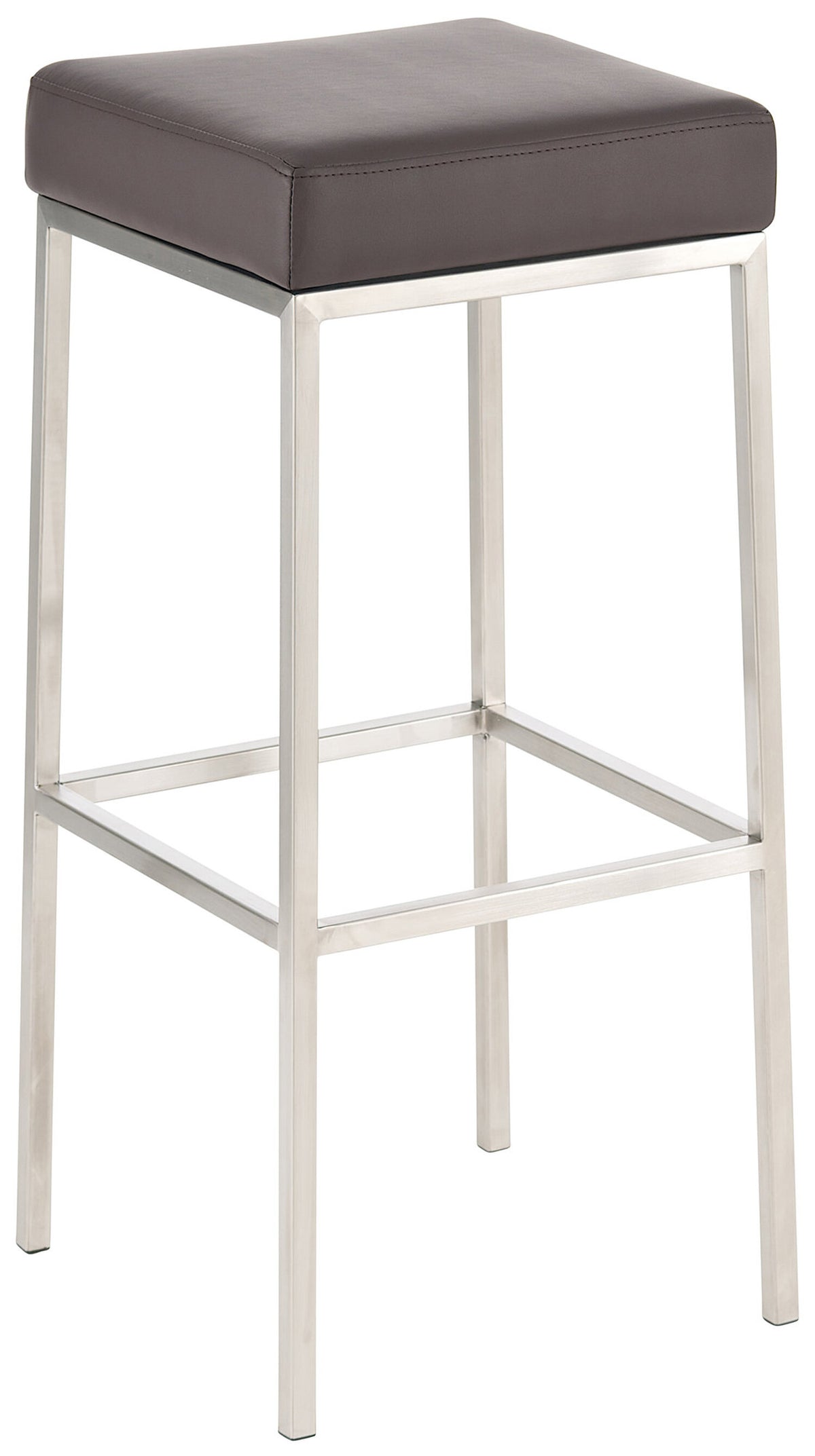 TPFLiving Barhocker Montana E5 Gestell Edelstahl Kunstleder