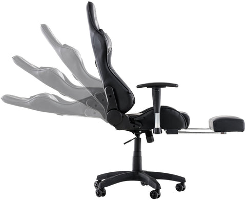 TPFLiving Racing Bürostuhl Turbine mit Fußablage