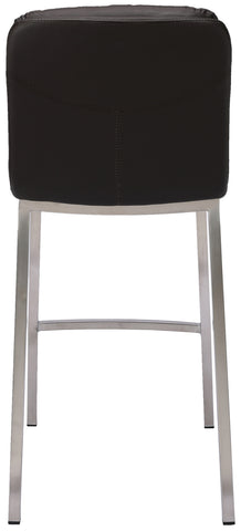 TPFLiving bar stool Dundee frame stainless steel faux leather