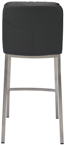 TPFLiving bar stool Dundee frame stainless steel faux leather