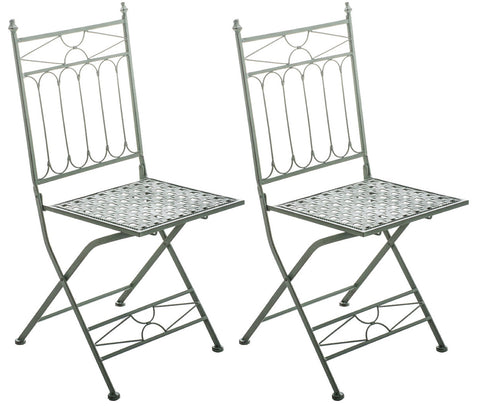 TPFLiving 2er Set Klappstuhl Asiri