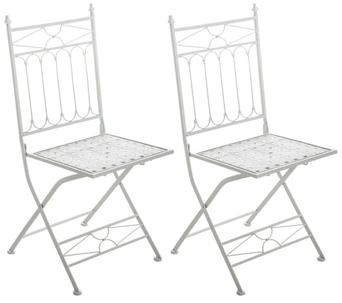 TPFLiving 2er Set Klappstuhl Asiri