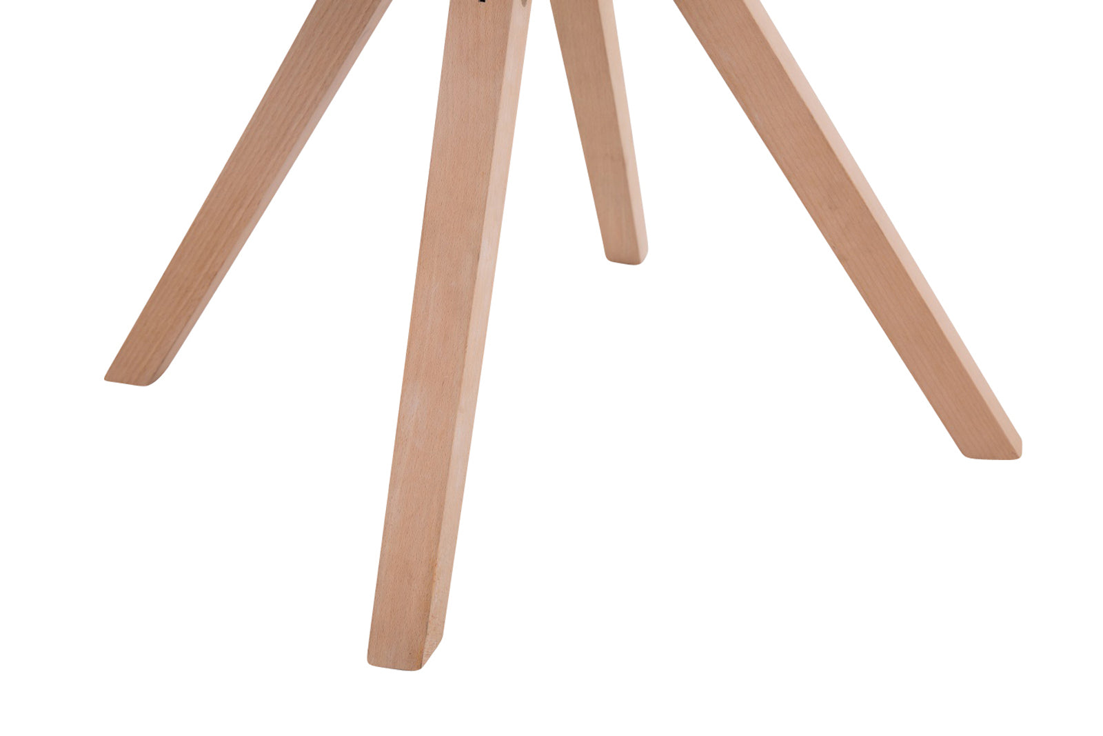 TPFLiving 4er Set Besucherstuhl Toulon Stoff Gestell Holz Square Natura