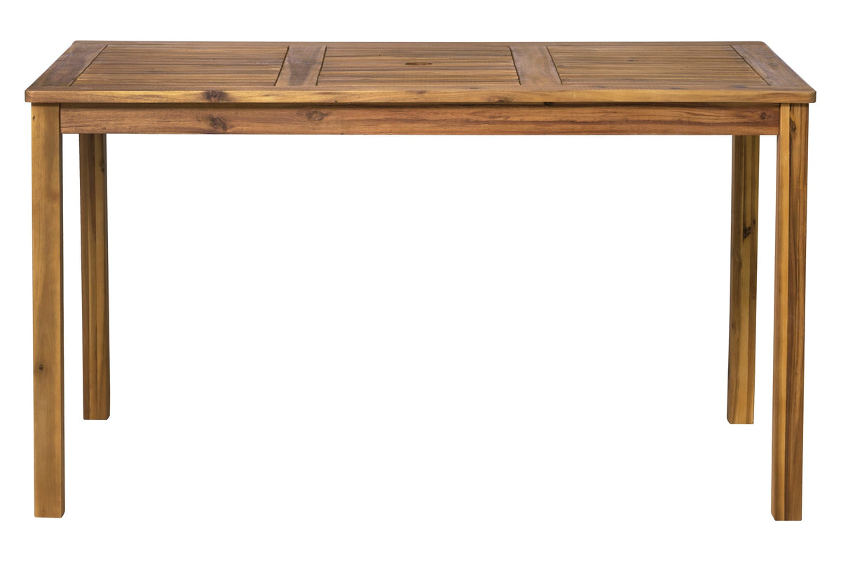 TPFGarden Gartentisch Akana mit Schirmloch - Akanzienholz geölt - 135x80 cm