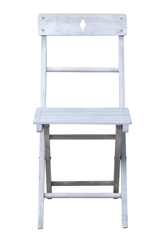 TPFGarden Sitzgruppe Akana mit 2 Stühlen und 1 Tisch, 58x58 cm - Akazienholz geölt