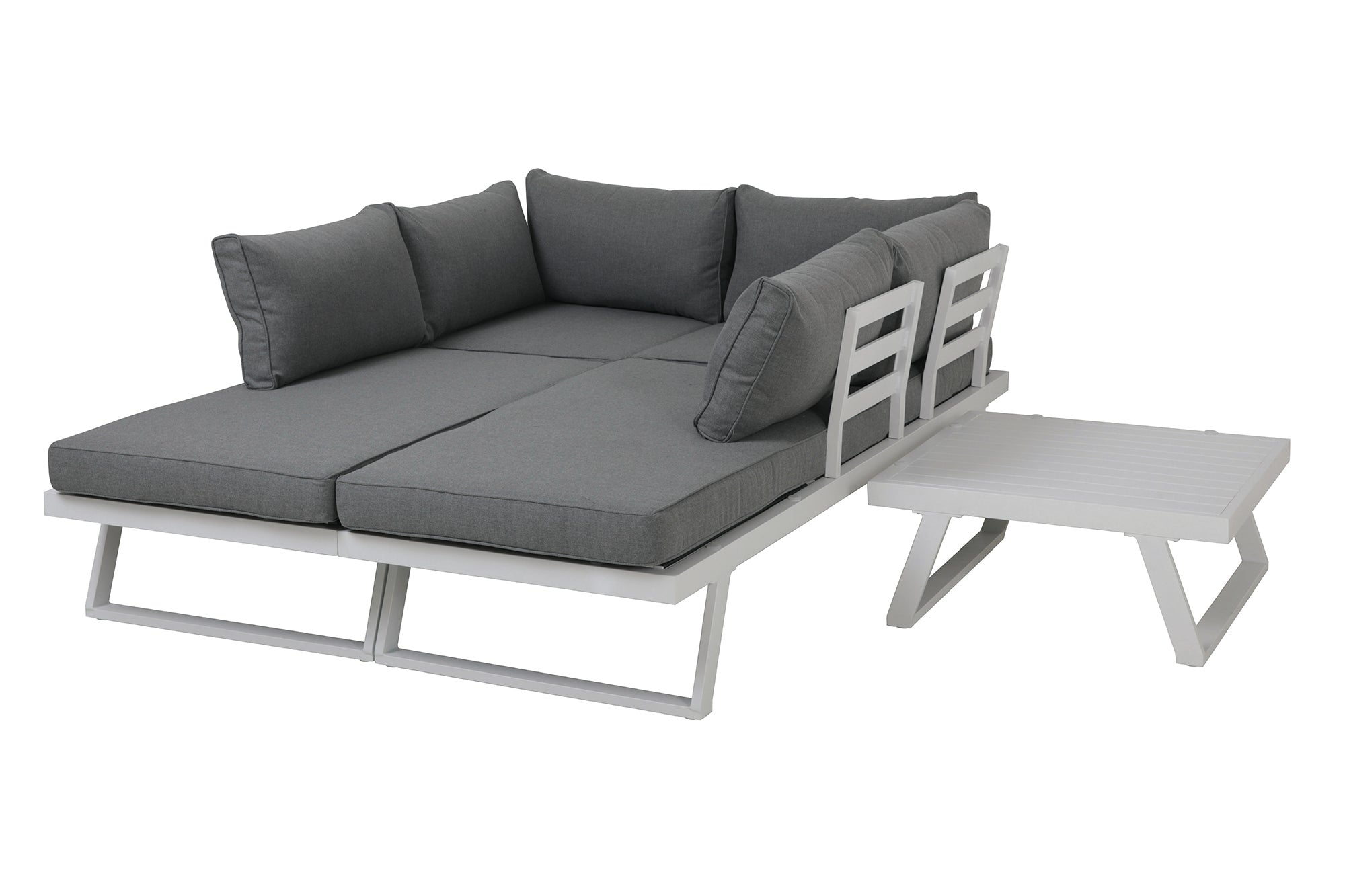 TPFGarden Gartenlounge-Set Yala Ecksofa, 1 Couchtisch, 4 Sitzkissen, 7 Rückenkissen