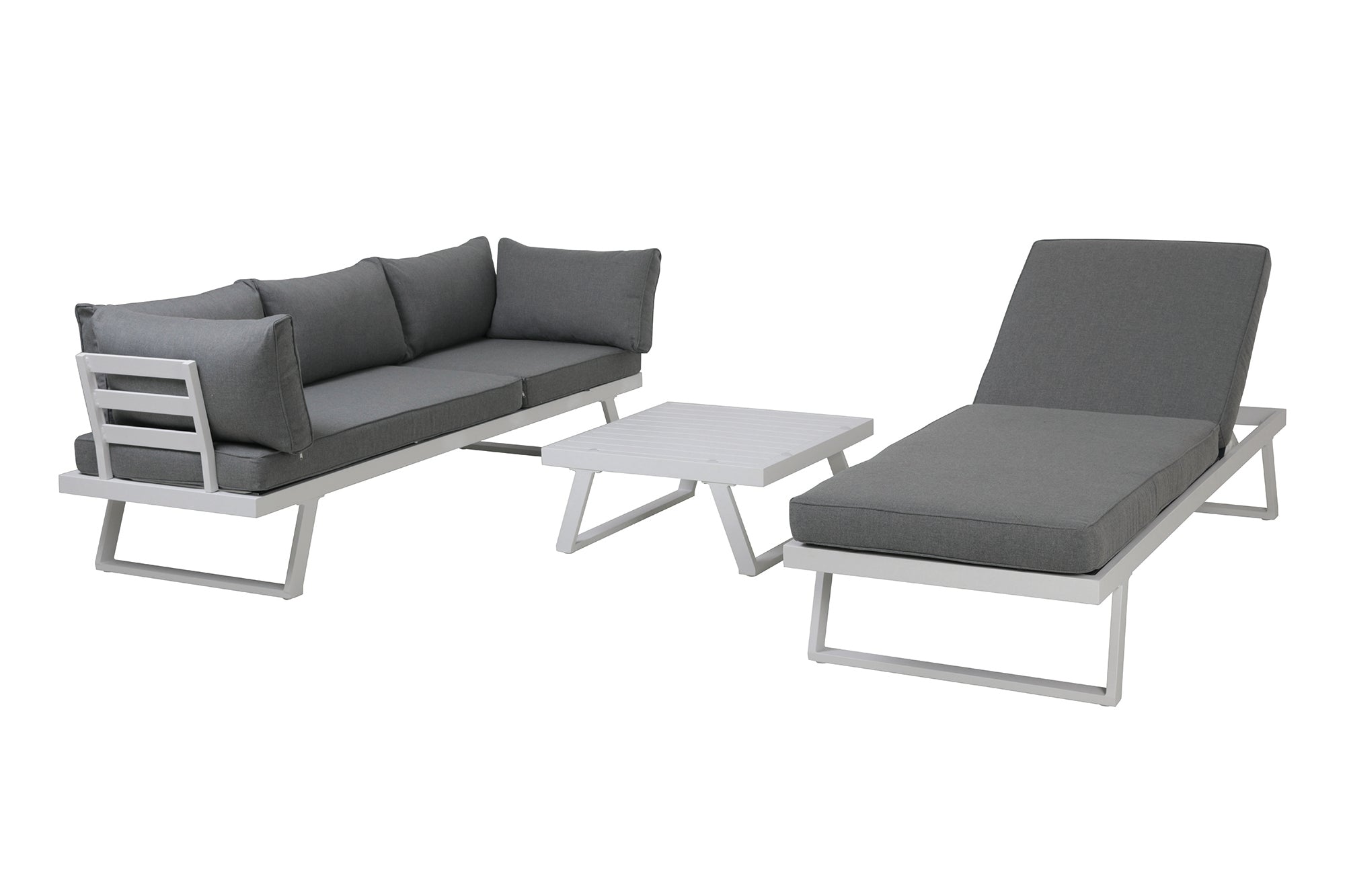 TPFGarden Gartenlounge-Set Yala Ecksofa, 1 Couchtisch, 4 Sitzkissen, 7 Rückenkissen