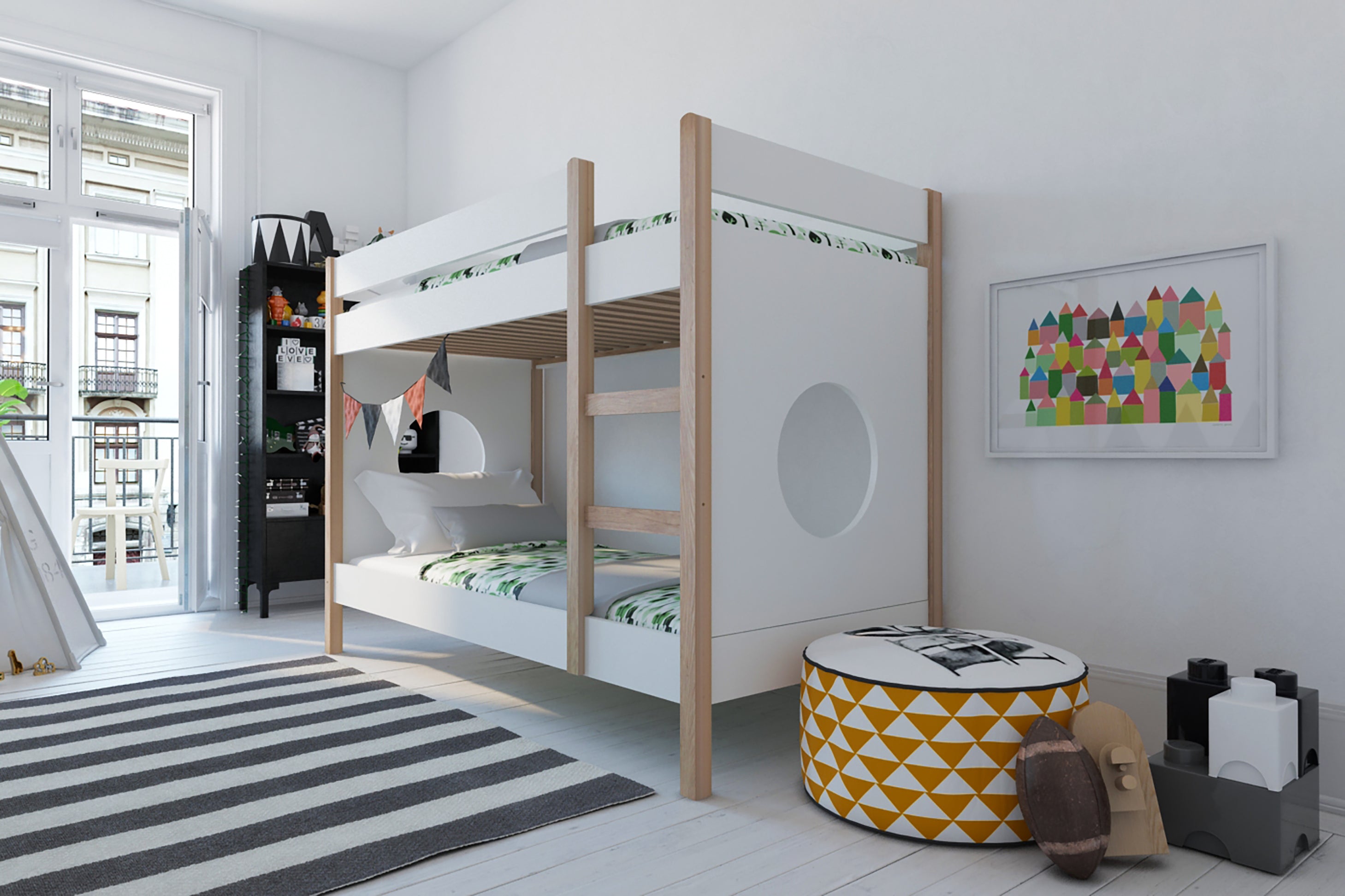 TPFLiving 2er Set Seitenpanneel für das Hochbett Smoll und das Etagenbett Träbor