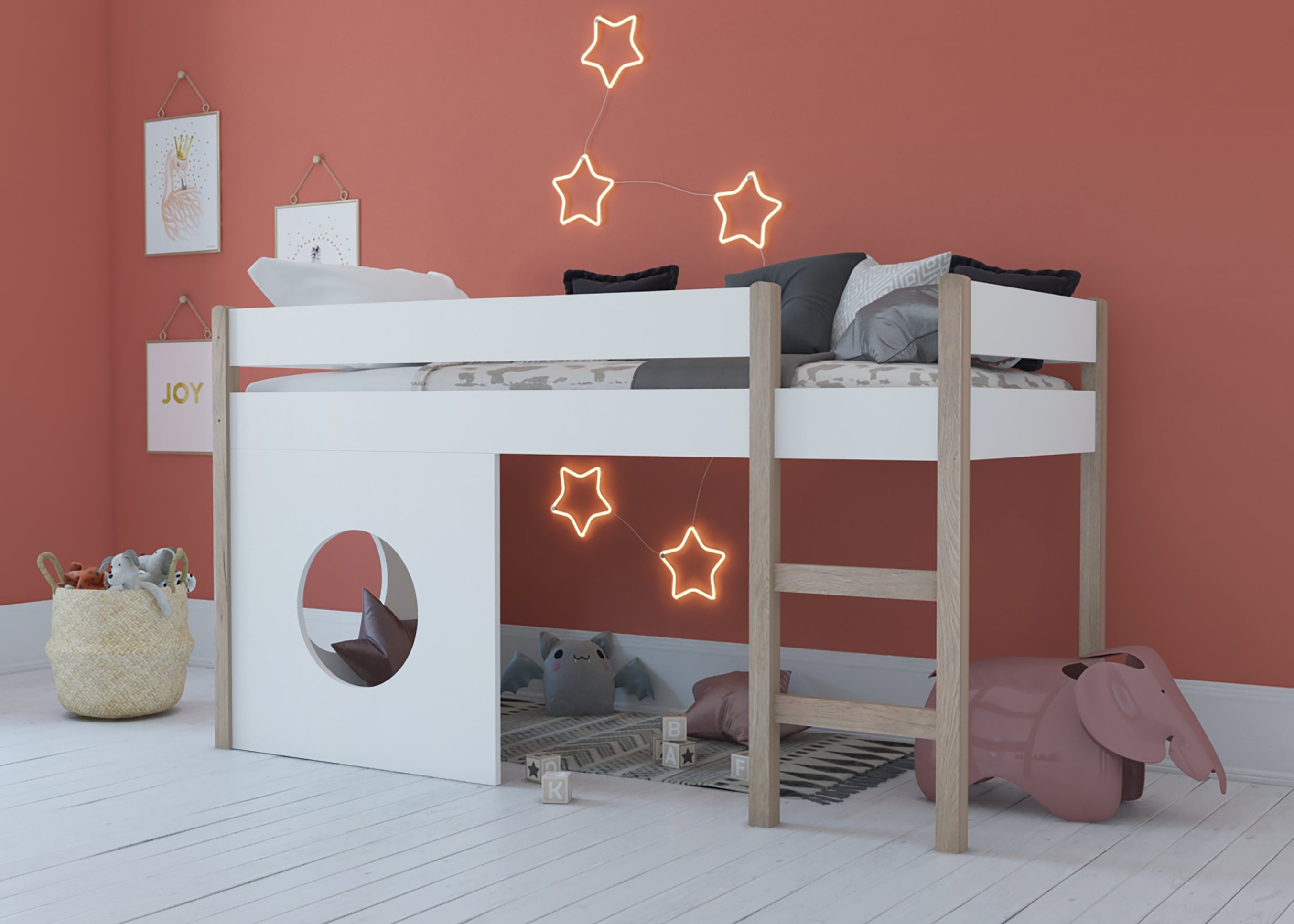 TPFLiving 2er Set Seitenpanneel für das Hochbett Smoll und das Etagenbett Träbor