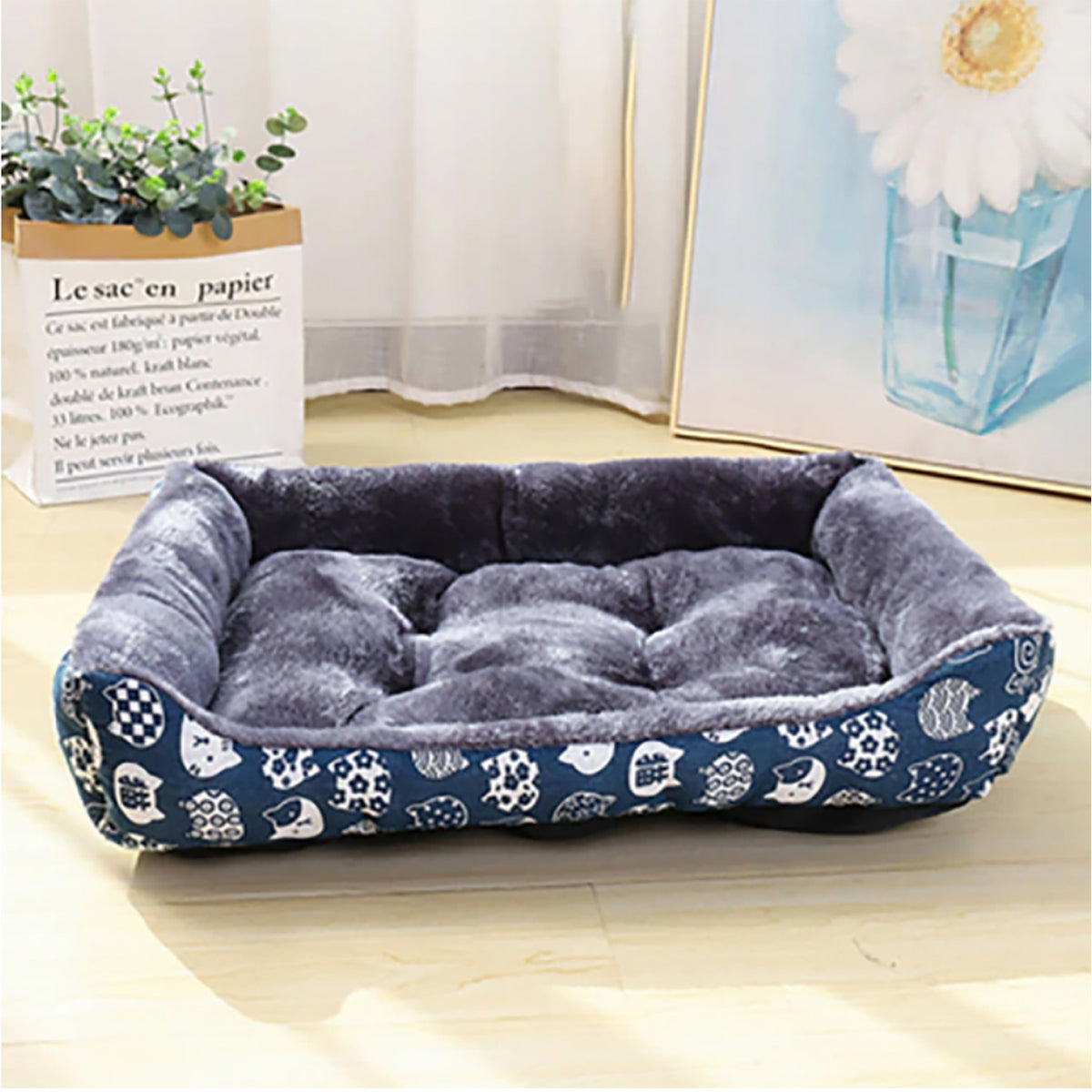 TPFLiving Pet Bed Square - Various colors and sizes