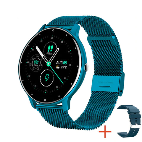 TPFNet Smart Watch / Fitness Tracker IP67 - Milanaise Armband + Silikon Armband - Android & IOS - verschiedene Farben
