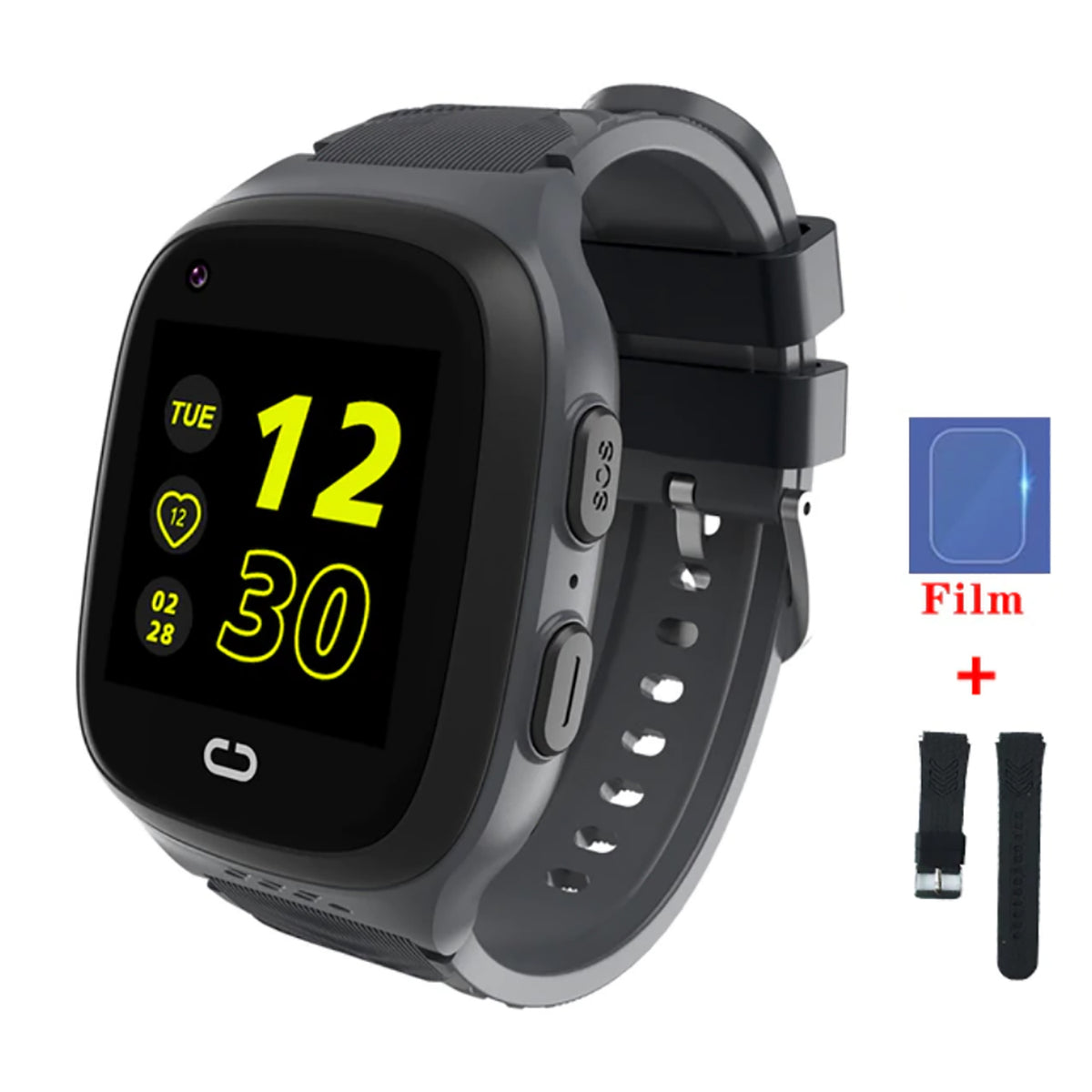 TPFNet Smart Watch für Kinder - IP67 - Silikon Armband - Android & IOS - verschiedene Farben