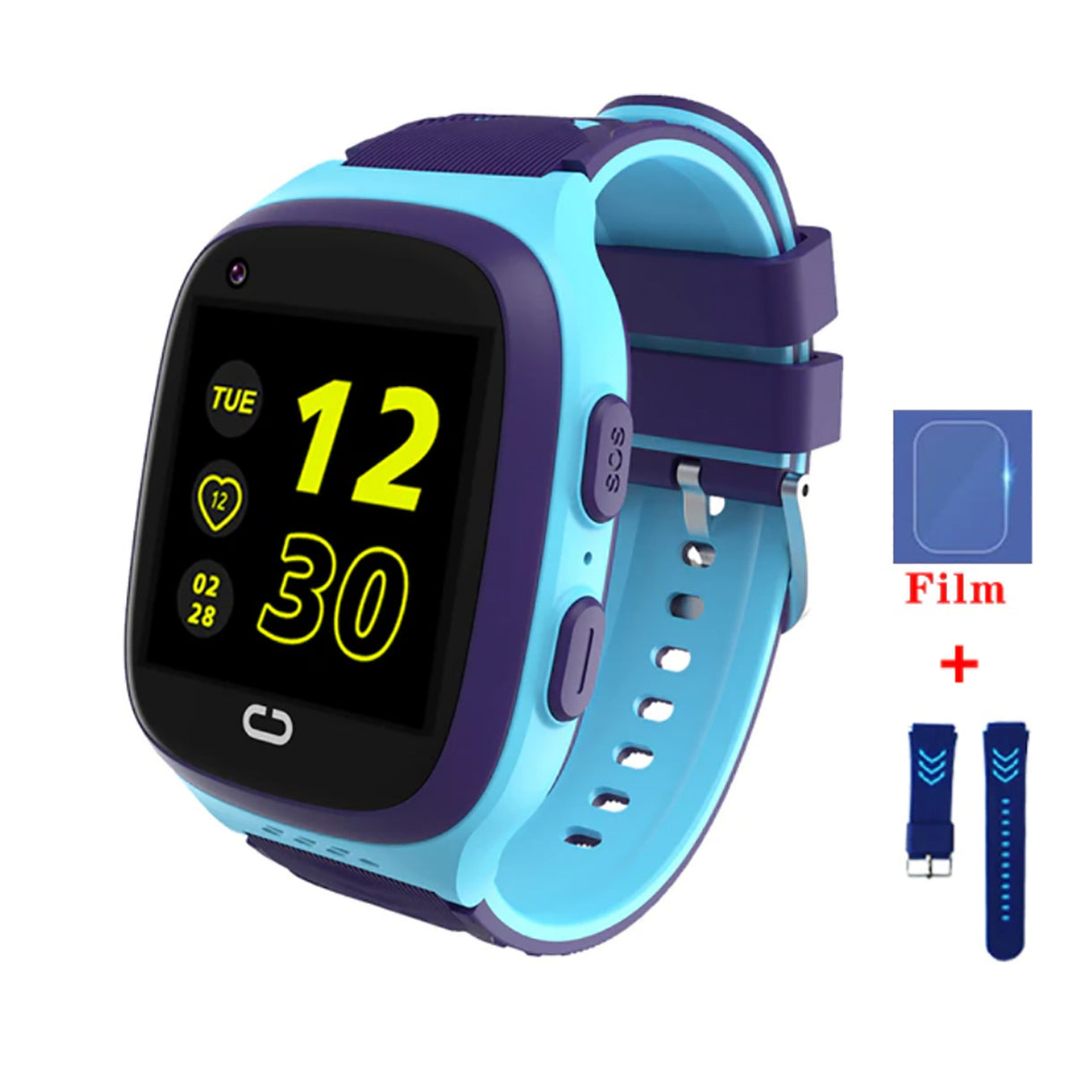 TPFNet Smart Watch for Children - IP67 - Silicone Bracelet - Android &amp; IOS - various colors