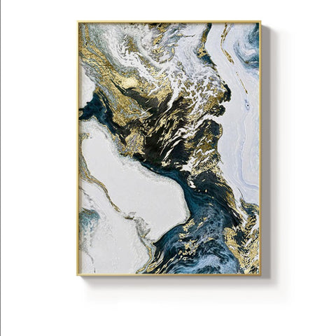 - Traumpreisfabrik Marble – Struct Art Nordic Art TPFLiving Print Canvas Picture Abstract