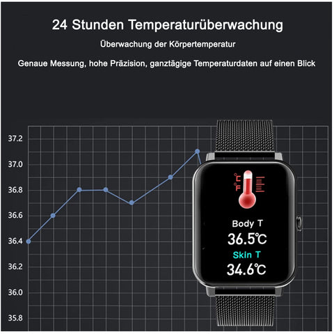 TPFNet Smart Watch / Fitness Tracker IP67 - Silikon Armband - Android & IOS - verschiedene Farben