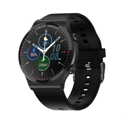 TPFNet Smart Watch / Fitness Tracker IP67 für Damen & Herren - Silikon Armband - Android & IOS - Schwarz & Silber