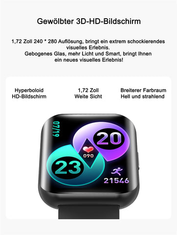 TPFNet Smart Watch / Fitness Tracker IP67 - Silikon Armband - Android & IOS - verschiedene Farben