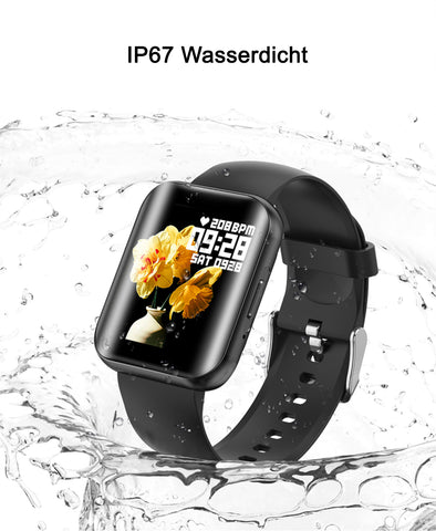 TPFNet Smart Watch / Fitness Tracker IP67 - Silikon Armband - Android & IOS - verschiedene Farben