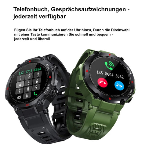 TPFNet Smart Watch / Fitness Tracker IP68 - Silikon Armband - Android & IOS - verschiedene Farben