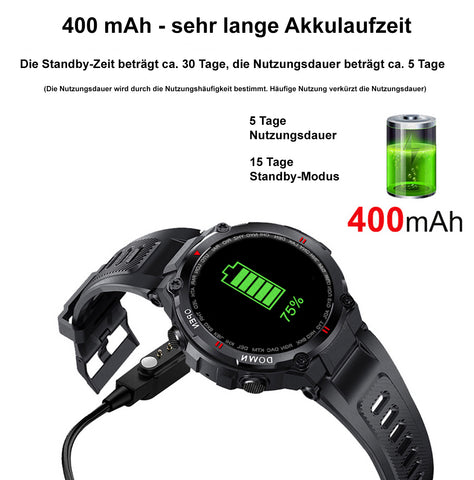 TPFNet Smart Watch / Fitness Tracker IP68 - Silikon Armband - Android & IOS - verschiedene Farben