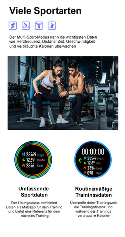 TPFNet Smart Watch / Fitness Tracker IP67 - Milanaise Armband - Android & IOS - verschiedene Farben