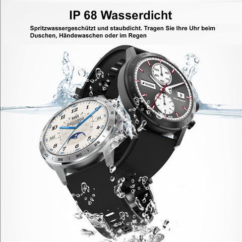 TPFNet Smart Watch / Fitness Tracker IP67 - Milanaise Armband - Android & IOS - verschiedene Farben