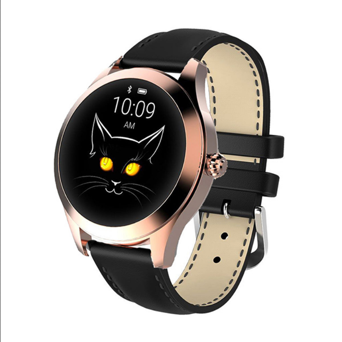 TPFNet Damen Smart Watch / Fitness Tracker IP68 - Kunstleder Armband - Android & IOS - verschiedene Farben