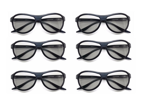 TPFNet 3D Brille Passiv Polarisiert Schwarz
