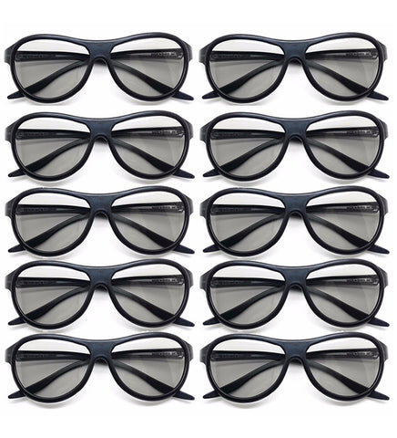 TPFNet 3D Brille Passiv Polarisiert Schwarz