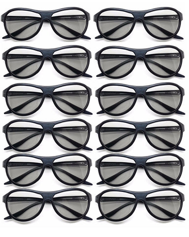 TPFNet 3D Brille Passiv Polarisiert Schwarz