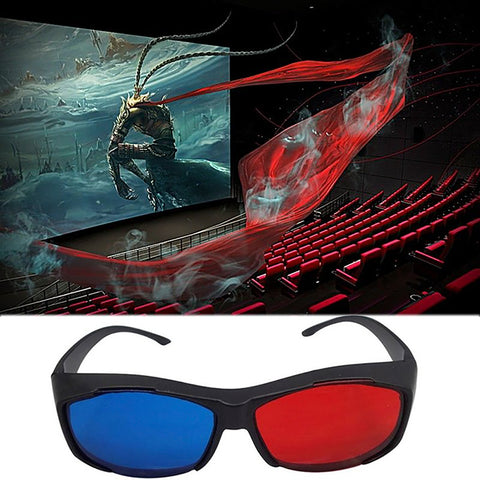 TPFNet Anaglyphenbrille 3D Brille Kunststoff Schwarz