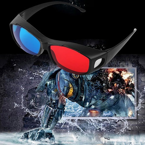 TPFNet Anaglyphenbrille 3D Brille Kunststoff Schwarz