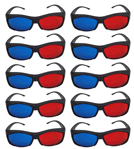 TPFNet Anaglyphenbrille 3D Brille Kunststoff Schwarz