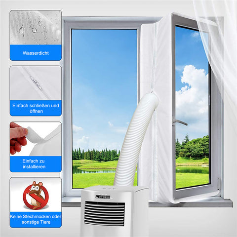 TPFLiving Fenster-Set Erweiterung Fenster Abdichtung Klimagerät / Trockner - verschiedene Längen